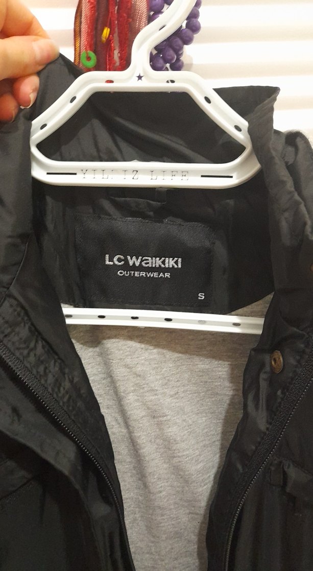 LC Waikiki Siyah Midi Kadın yagmurluk - Görsel 4