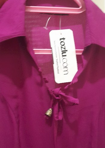 Mor V Yakalı Midi Kolsuz Elbise - Görsel 8