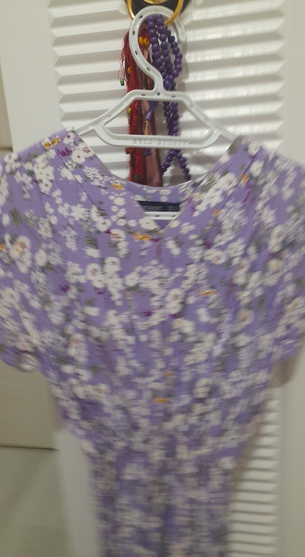 Bohem V Yaka Piliseli Uzun Elbise - Görsel 3