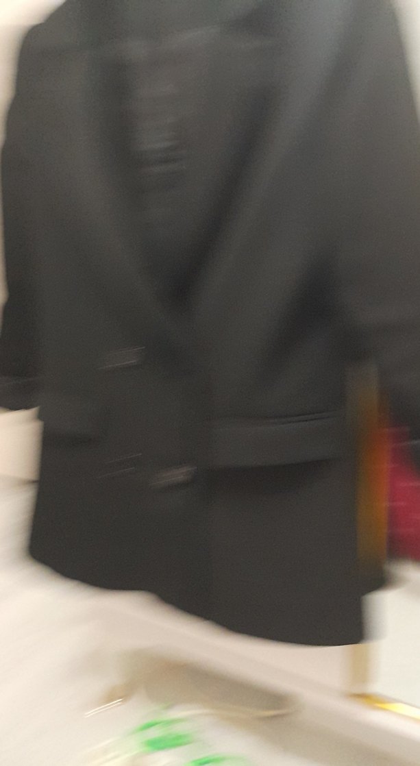 Siyah Kadın Midi Blazer Ceket - Görsel 4