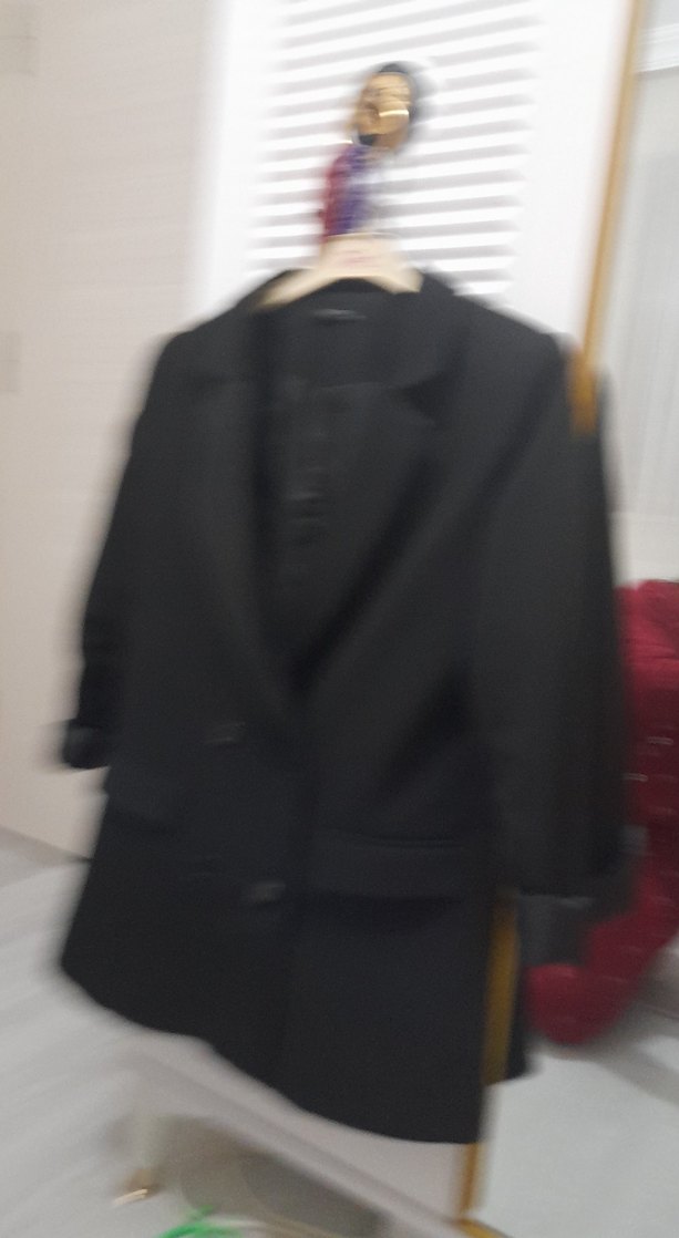 Siyah Kadın Midi Blazer Ceket - Görsel 2