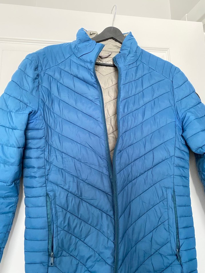 Fermuarlı Mavi Kadın Ceket - Görsel 3