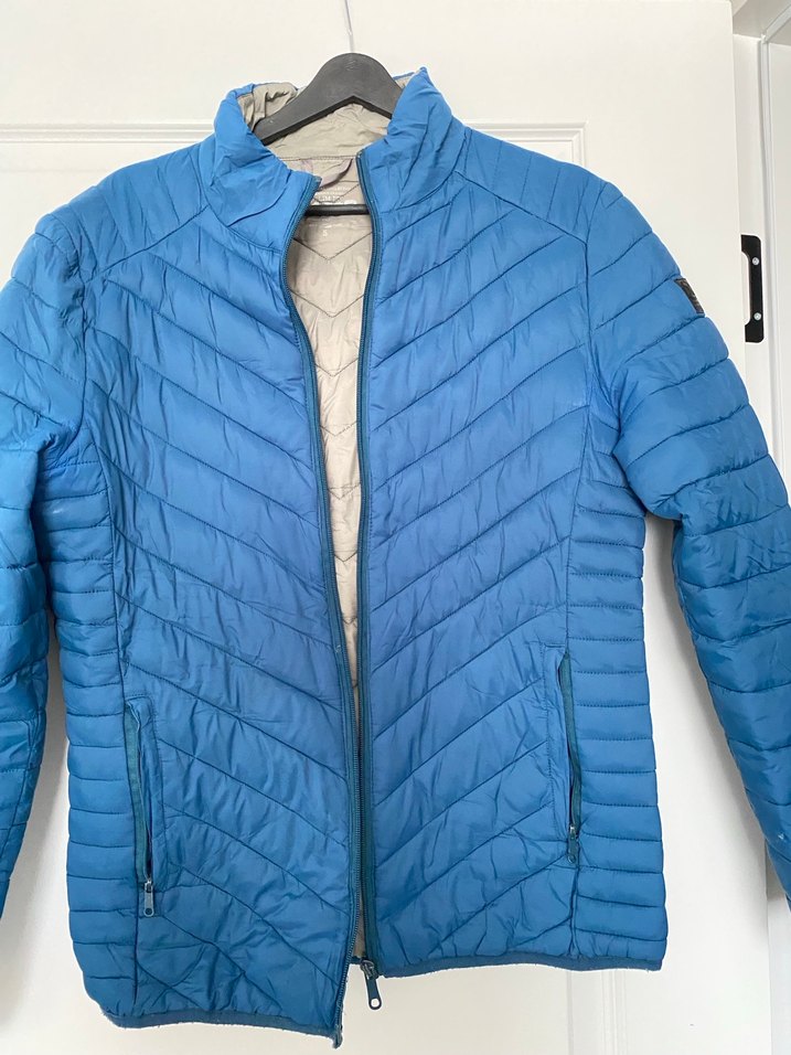 Fermuarlı Mavi Kadın Ceket - Görsel 2