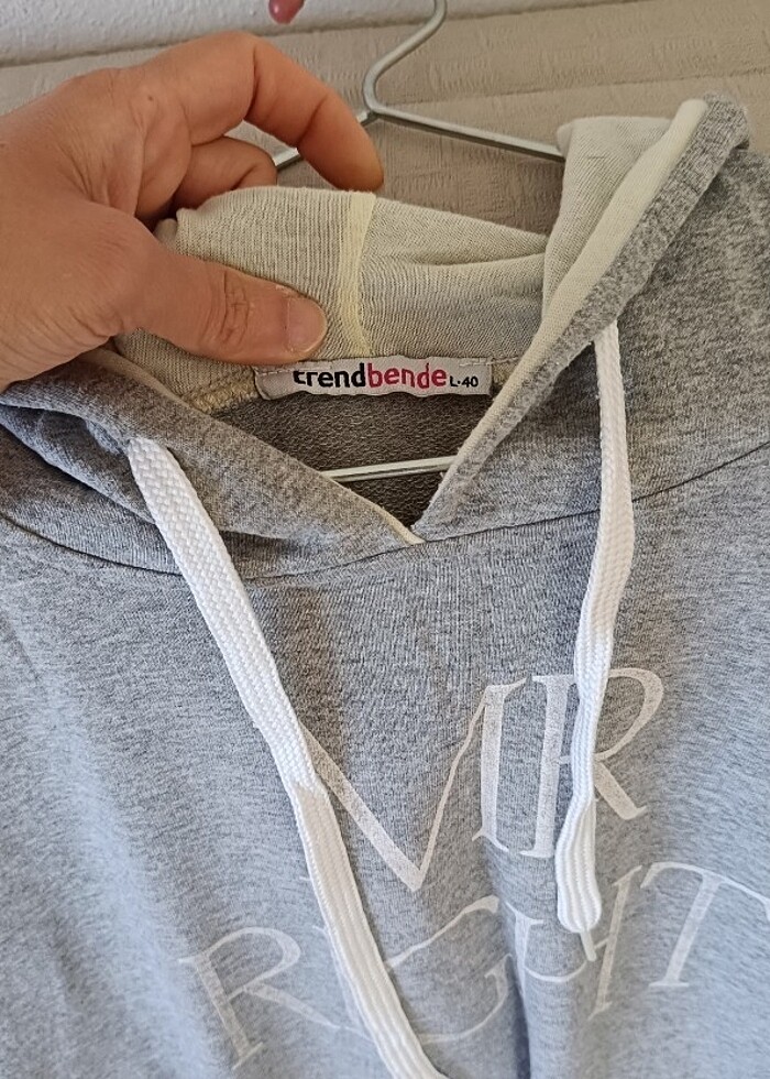 Gri Sweatshirt - Görsel 4