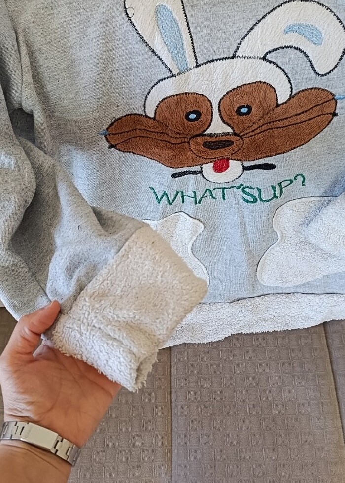 Tavşan Desenli Sweatshirt - Görsel 3