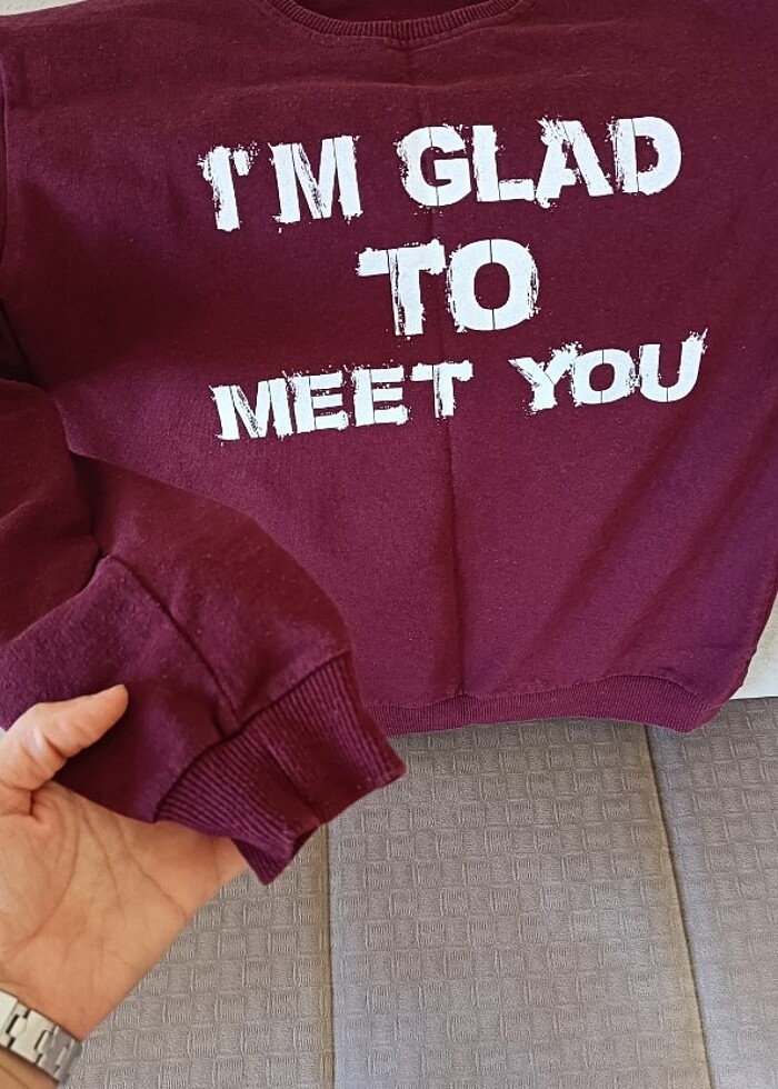 Bordo Sweatshirt - Görsel 4