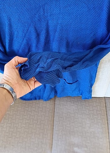 Lacivert/Koyu Mavi Triko Kazak - Görsel 2