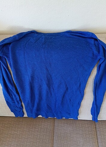 Lacivert/Koyu Mavi Triko Kazak - Görsel 5