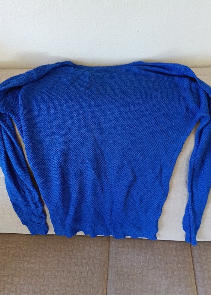 Lacivert/Koyu Mavi Triko Kazak - Görsel 5