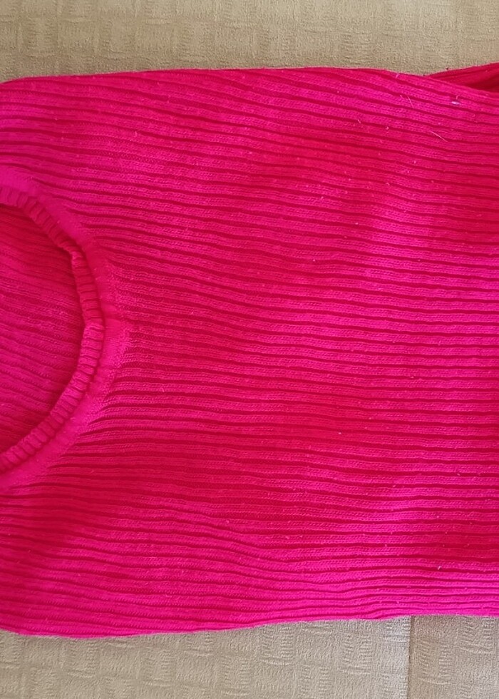 Pembe Fuşya Kazak / Badi / Satıldı - Görsel 5