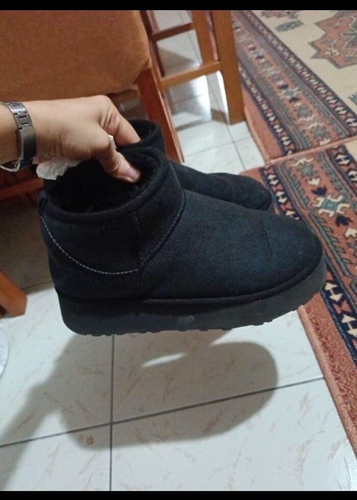 Siyah Bilek Boy Kısa Ugg Bot - Görsel 2