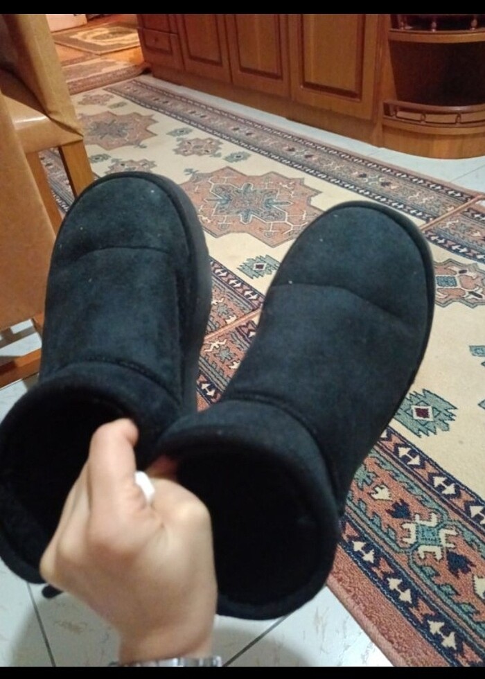 Siyah Bilek Boy Kısa Ugg Bot - Görsel 3