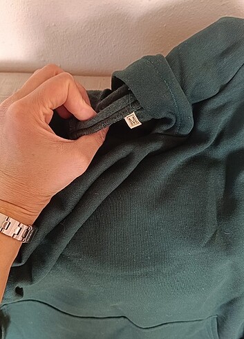 Zümrüt Yeşili Koyu Yeşil Sweatshirt - Görsel 2