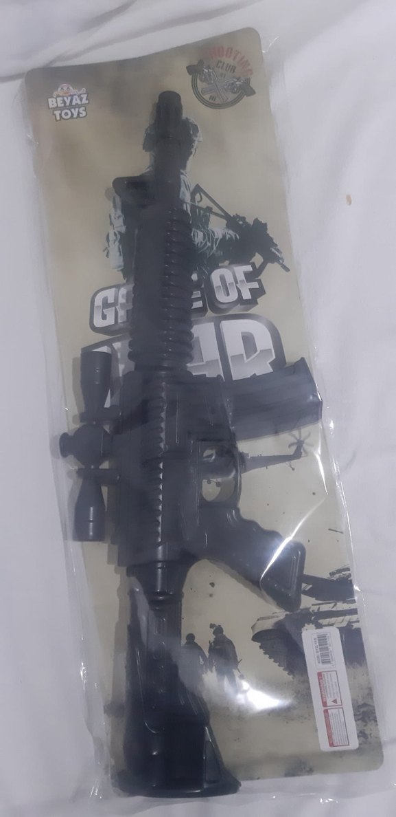 Gır Gır Siyah Oyuncak Tüfek - Görsel 2