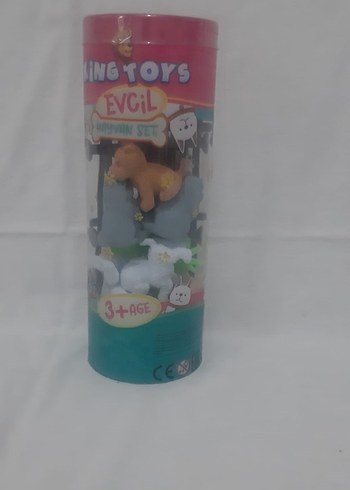 King toys Oyuncak Evcil Hayvan Seti Silindir Kutuda - Görsel 4