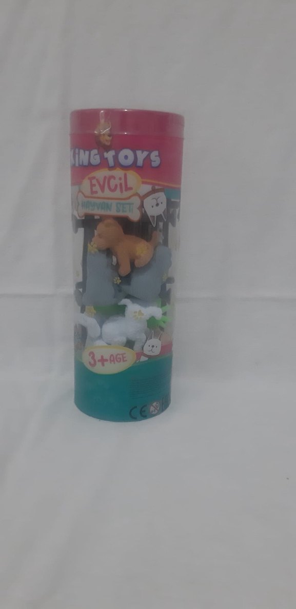 King toys Oyuncak Evcil Hayvan Seti Silindir Kutuda - Görsel 4