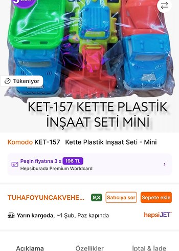 3Lü İnşaat Araçları Seti - Görsel 2