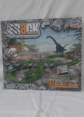 Oyuncak 192 Parça Dinozor Temalı Ray Seti - Görsel 2