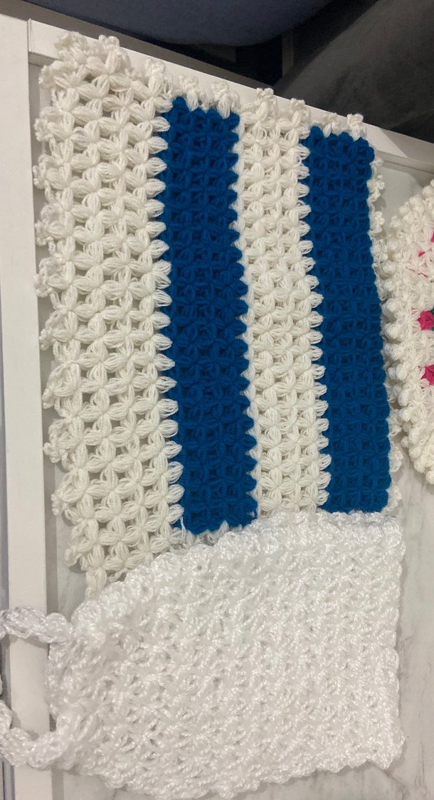 Beyaz ve Renkli Örgü Banyo Süngeri - Görsel 2