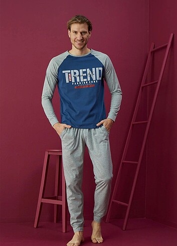 Erkek Desenli Pijama Takımı
