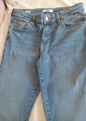 Gri Mavi Kadın Denim Normal Kesim Jean - Görsel 3