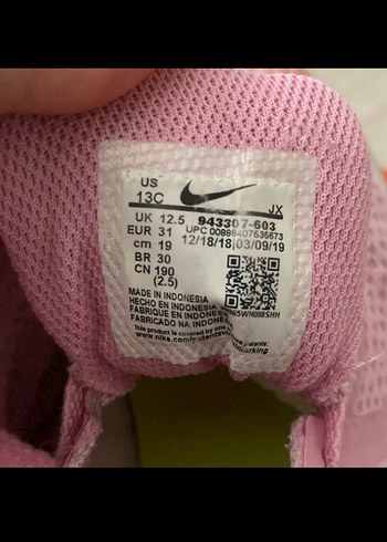 Kız Çocuk Pembe Cırt Cırtlı Spor Ayakkabı - Görsel 2