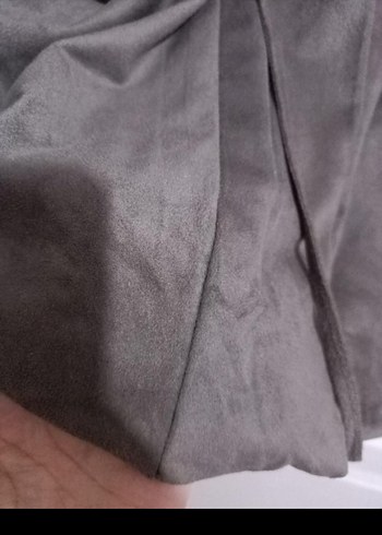 Kadın Bej Uzun Keten Drapeli Etek - Görsel 3