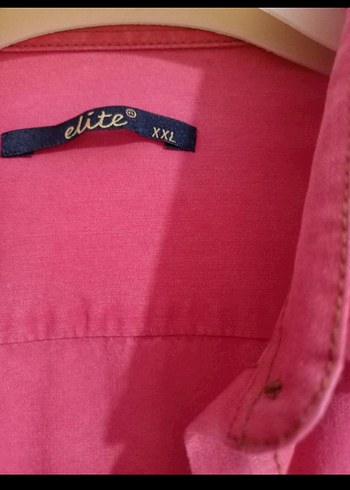 Düğmeli Kırmızı Kadın Gömlek - Görsel 2