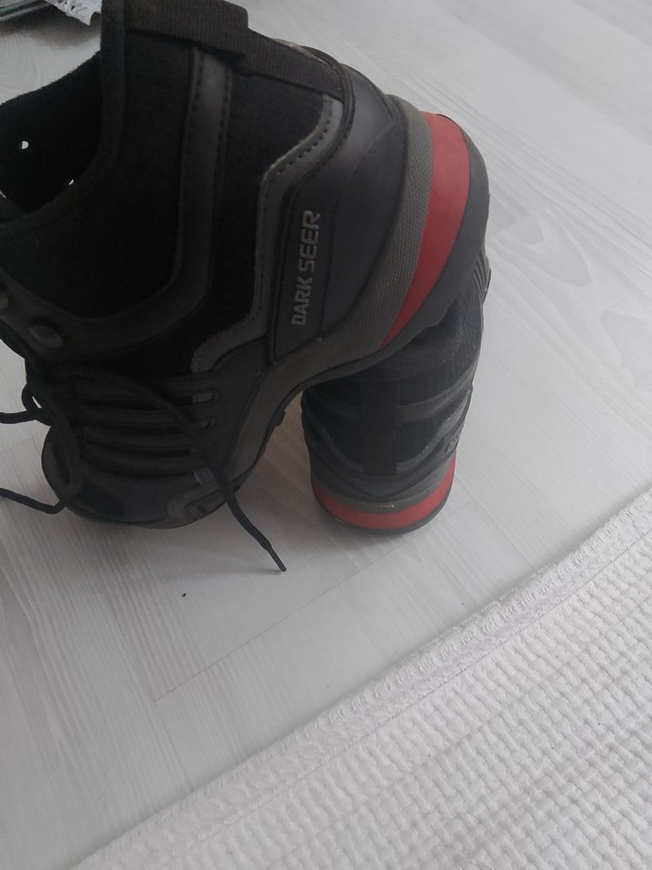 Siyah Bağcıklı Erkek Biker Outdoor Ayakkabı - Görsel 3