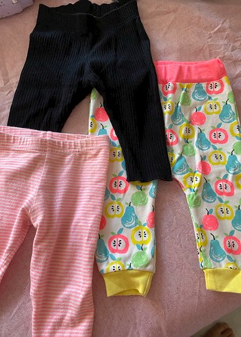 Kız Çocuk Renkli Pamuklu Fitilli Tayt - Görsel 2