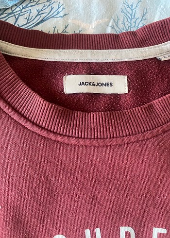 Bordo Baskılı Pamuklu Erkek Sweatshirt - Görsel 2