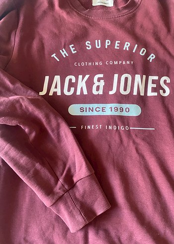 Bordo Baskılı Pamuklu Erkek Sweatshirt - Görsel 3