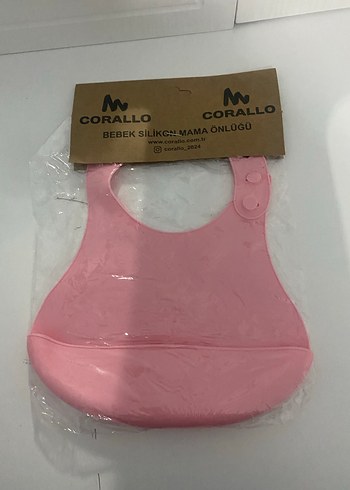 Corallo Pembe Bebek Silikon Mama Önlüğü - Görsel 2