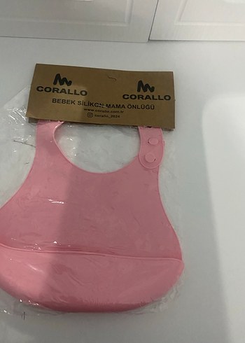 Corallo Pembe Bebek Silikon Mama Önlüğü - Görsel 3