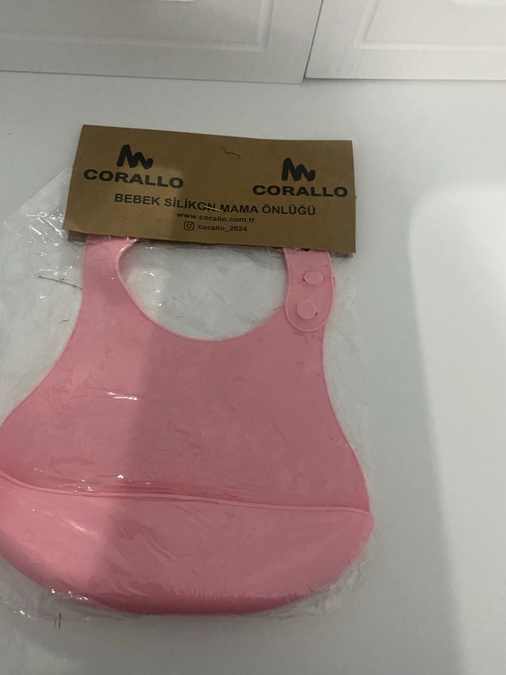 Corallo Pembe Bebek Silikon Mama Önlüğü - Görsel 3
