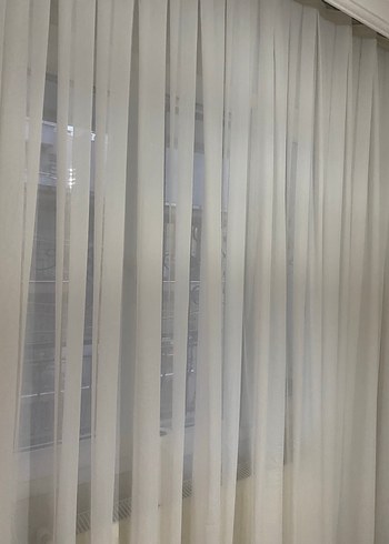 Beyaz Modern Düz Tül Perde - Görsel 3