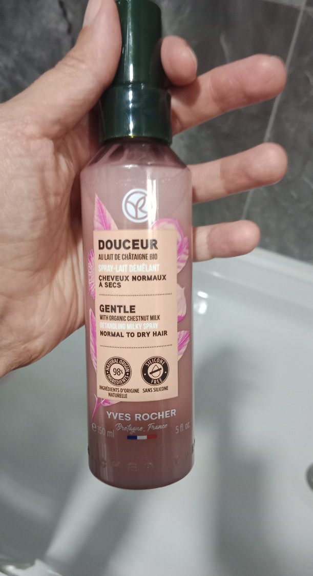 Yves Rocher Nazik Organik Kestane Sütü kolay saç tarama sütü - Görsel 2