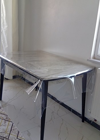 Gri Çağdaş Masa Örtüsü - Görsel 3