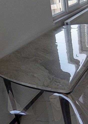 Gri Çağdaş Masa Örtüsü - Görsel 2