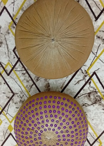 Bej Bohem Yuvarlak Dekoratif Yastık - Görsel 3