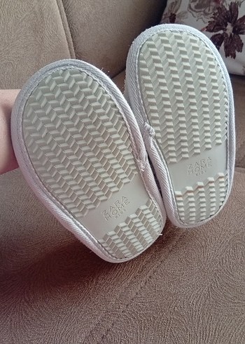 orjinal erkek Çocuk Beyaz Nakışlı Sıcak Terlik - Görsel 3