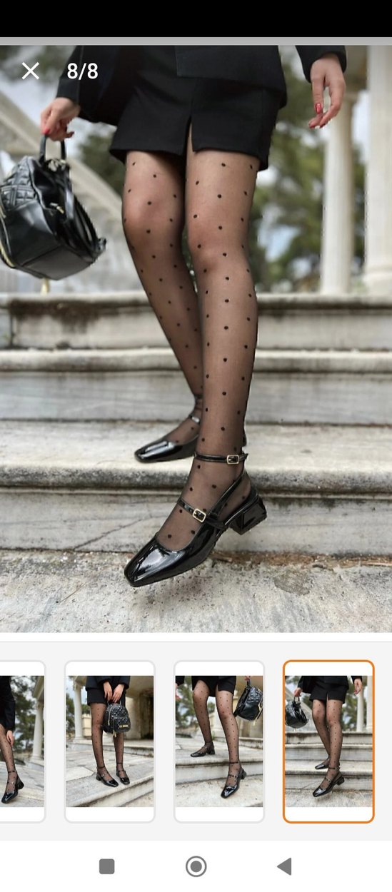 Topuklu Siyah Rugan Tokalı  Kadın Ayakkabı bir kere giyildi - Görsel 3