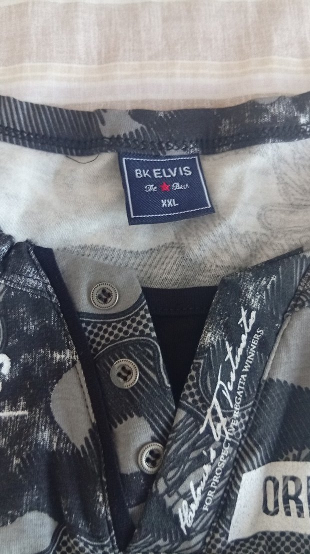 Erkek Gri Kamuflaj Baskılı Tişört - Görsel 3