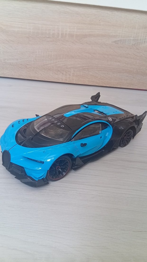 Koyu Mavi Oyuncak Araba - Görsel 2