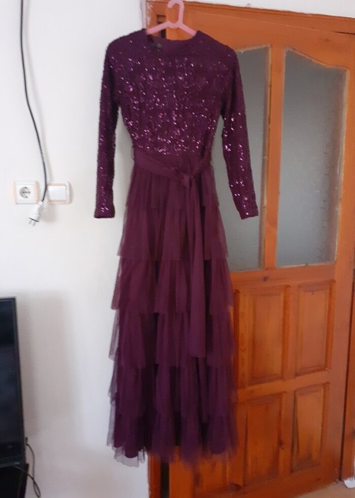 Kadin  abiye  mor - Görsel 2