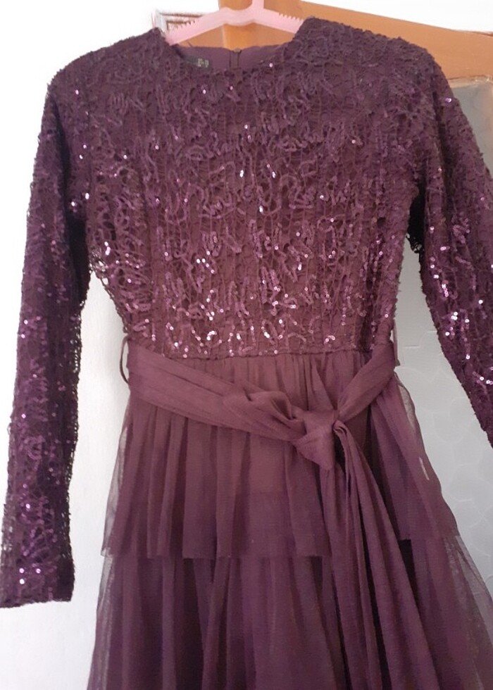 Kadin  abiye  mor - Görsel 4