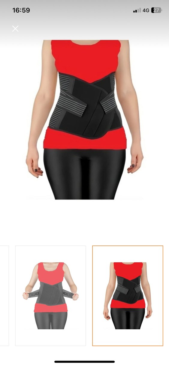 Siyah Balenli Doğum Sonrası Korsesi - Görsel 2