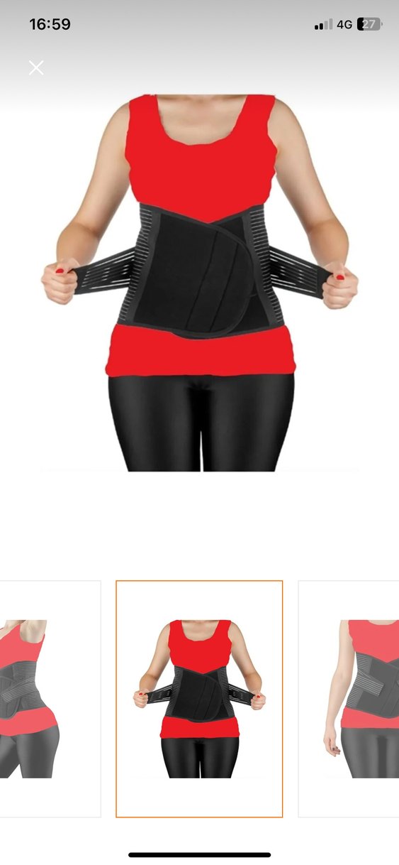 Siyah Balenli Doğum Sonrası Korsesi - Görsel 3