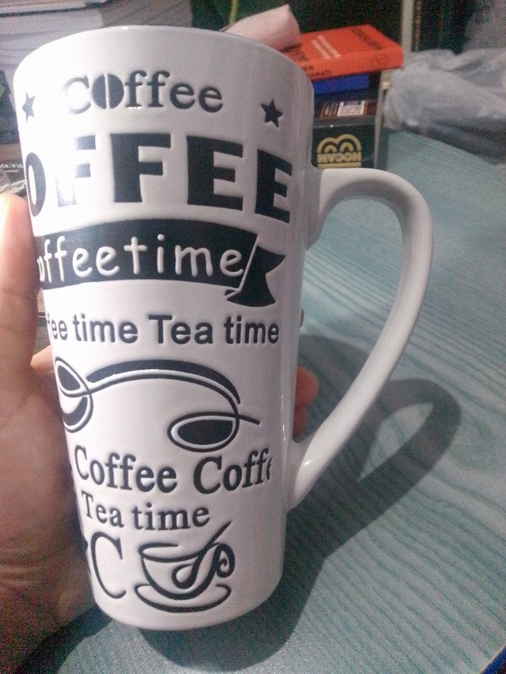 Büyük boy porselen kupa - Görsel 4