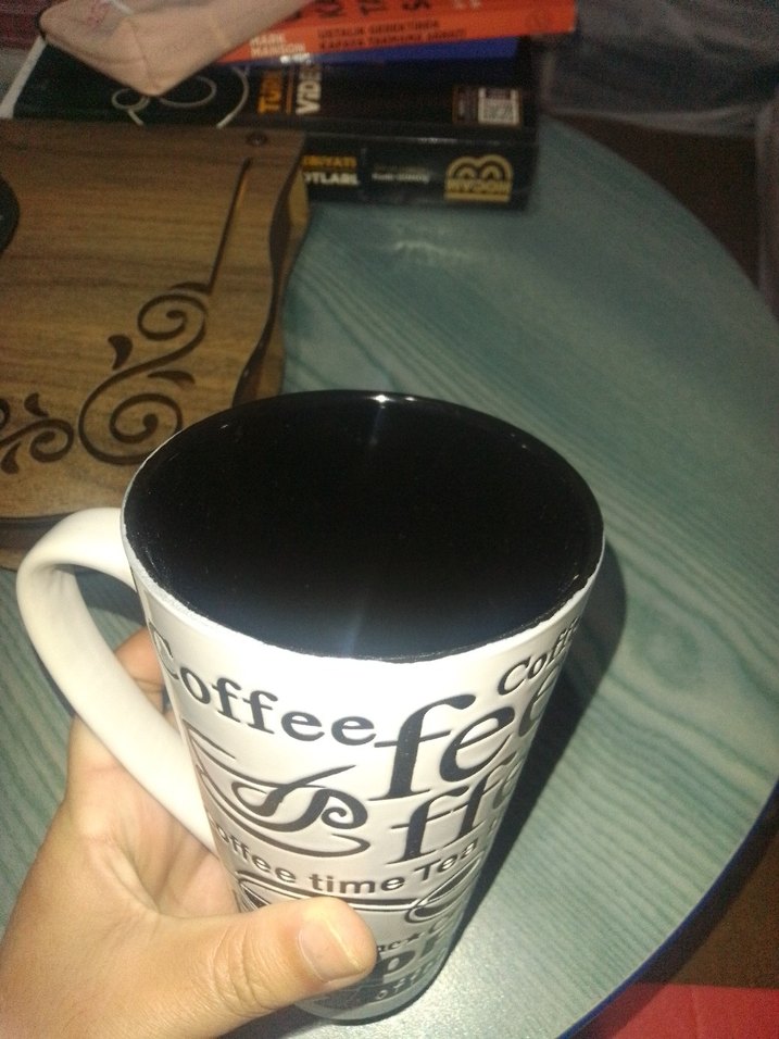 Büyük boy porselen kupa - Görsel 5